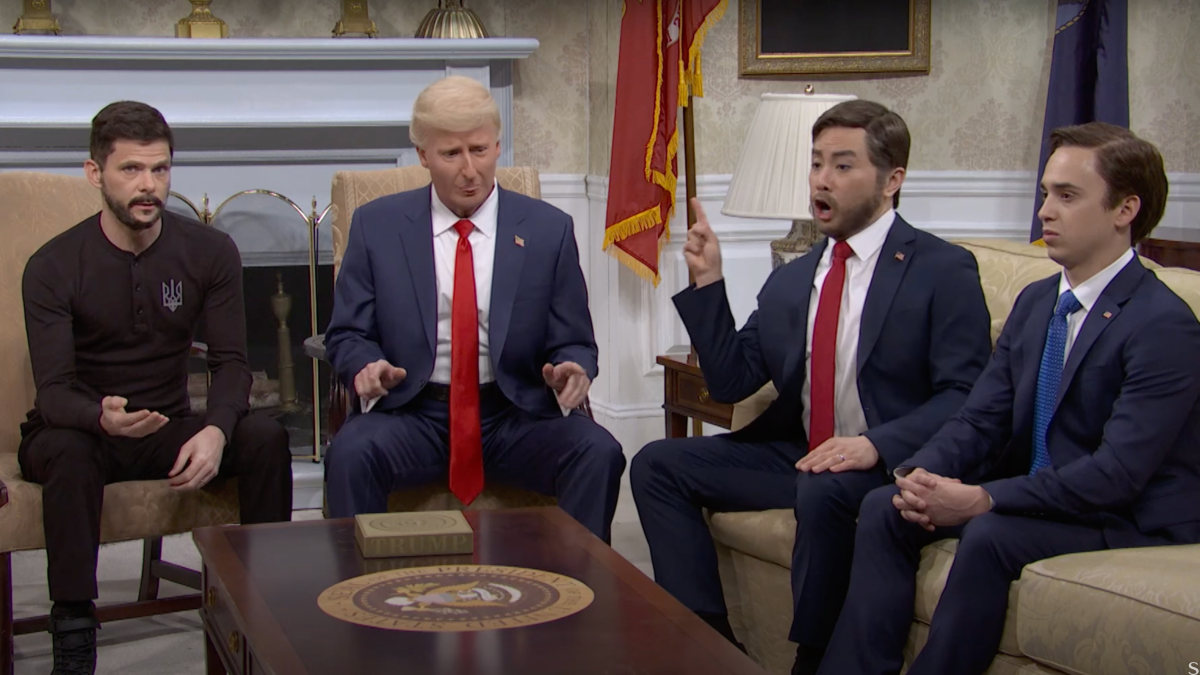 Zelenskyy's fiery White House visit gets ‘SNL' cold open treatment
